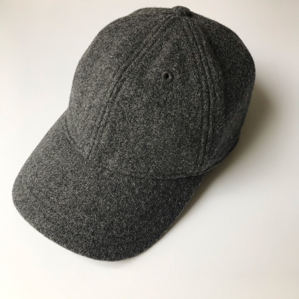 Madewell Grey Wool Blend Baseball Cap